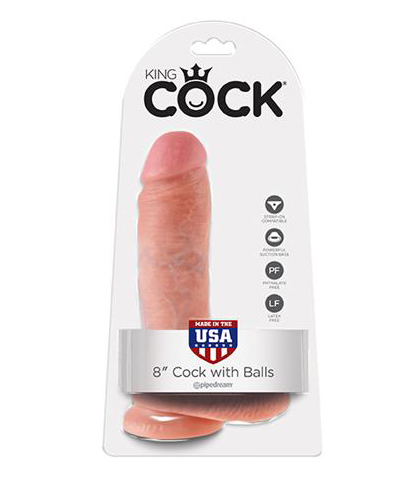 King cock 8 inch-realisticni dildo