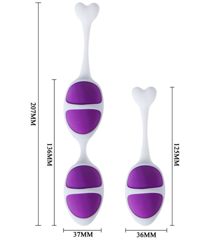 Vaginalne kuglice od silikona 2+1