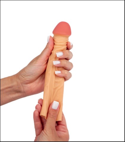 Realistična navlaka za penis 18.5cm