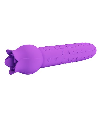 Stimulator klitorisa sa jezikom - dannel ljubicasta boja