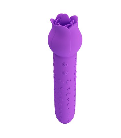Stimulator klitorisa sa jezikom - dannel ljubicasta boja