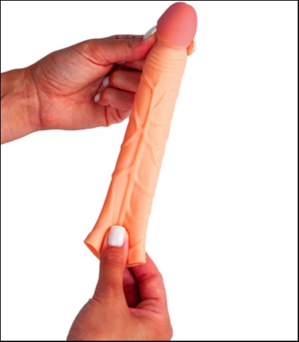 Realistična navlaka za penis 16.5cm