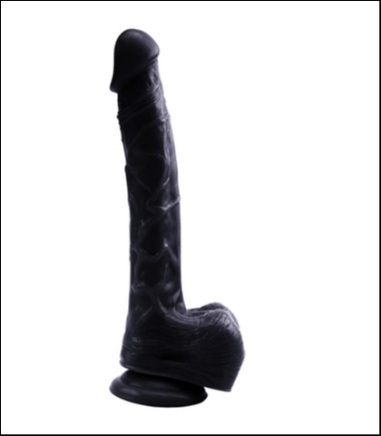 Crni dildo - 25.5cm