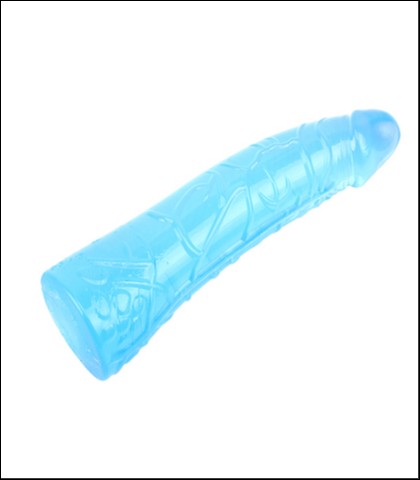 Plavi dildo - 19cm + lubrikant