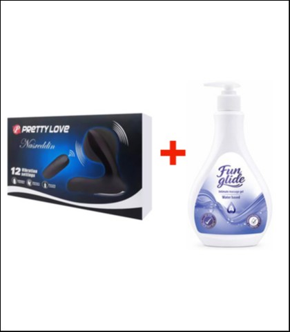 STIMULATOR PROSTATE PL &QUOT;NASREDDIN&QUOT; + FUN GLIDE ANAL 400ML