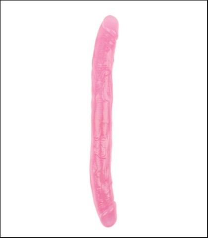 Roze dupli dildo - 33cm