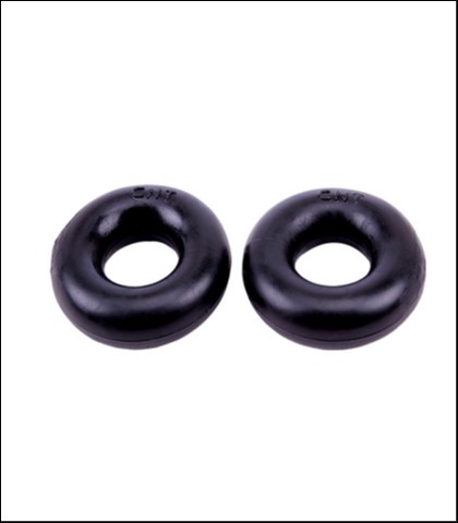 Dva rastegljiva prstena za penis - donut rings
