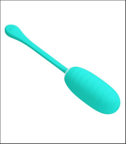 Mekano silikonsko vibro jaje - tirkizna boja