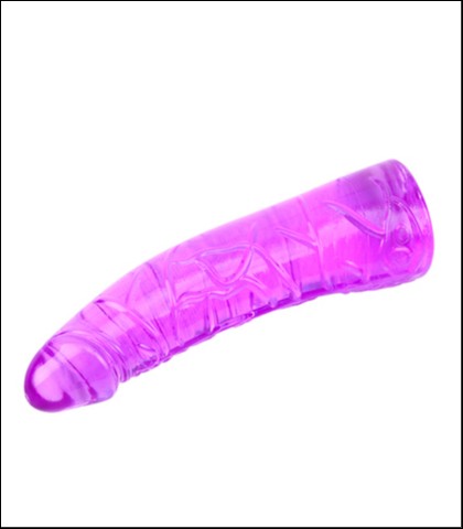 Ljubicasti dildo - 19cm + lubrikant