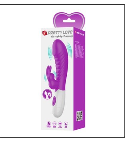 Silikonski roze vibrator - naughty bunny