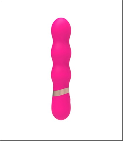 Silikonski roze vibrator - 12cm - ripple vibe