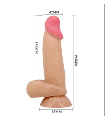 Realisticni silikonski dildo - duvall 19.5cm