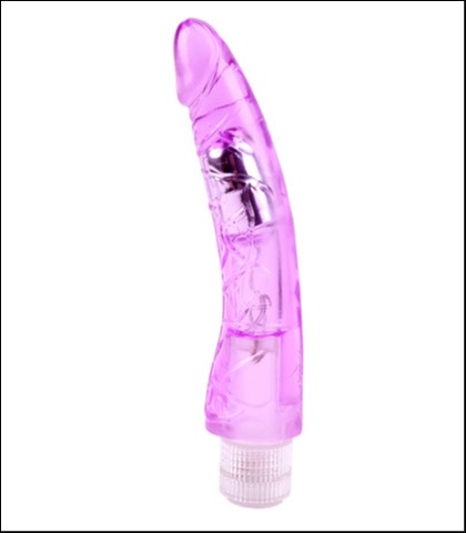Ljubicasti vibrator - 22cm - glitters mr.right purple