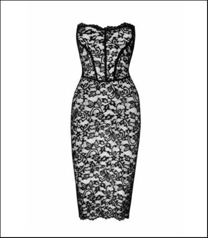 Cipkasta haljina sa pertlama na ledjima - xl