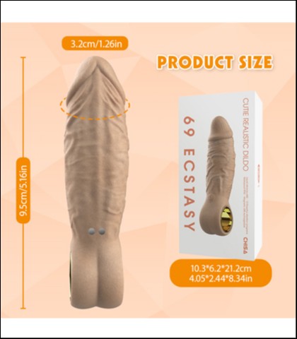 Mali realisticni vibrator 13cm