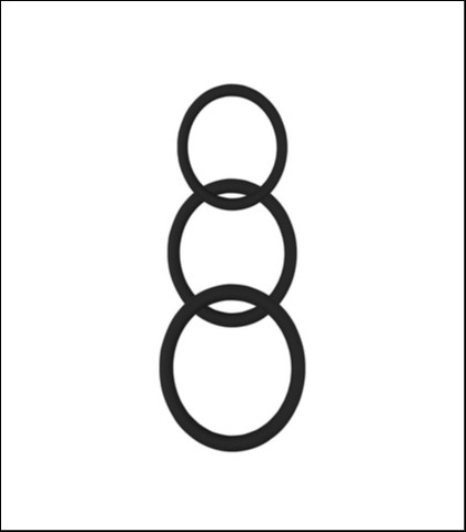 Set od 3 prstena - magnum force cock