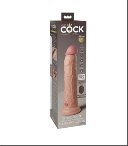 Kvalitetni silikonski vibro dildo 23cm 2density