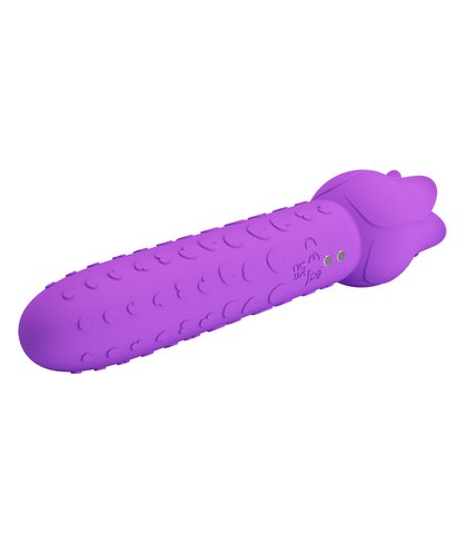 Stimulator klitorisa sa jezikom - dannel ljubicasta boja