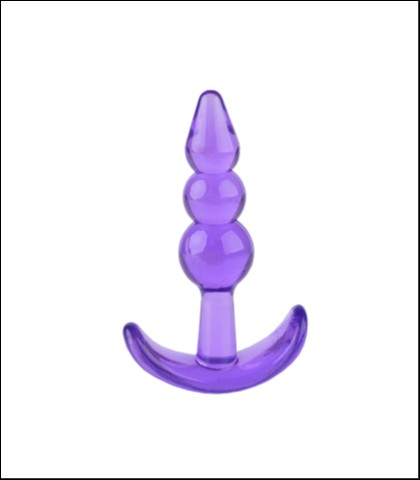 T plug beaded purple