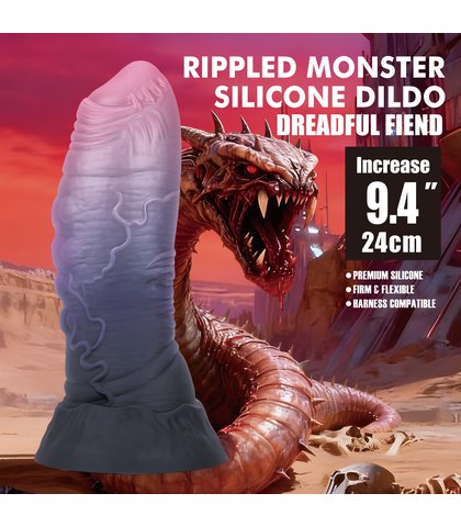 Silikonski dildo - monster dreadful fiend
