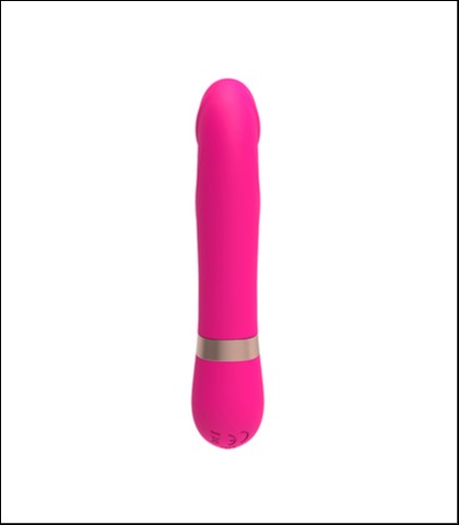 Silikonski roze vibrator - 12cm - dildo vibe