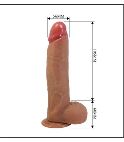 Realisticni silikonski dildo - mendel 25.5cm