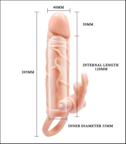 Vibro navlaka sa dodatkom za klitoris