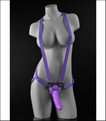 Strap-on za zene - ljubicasta boja