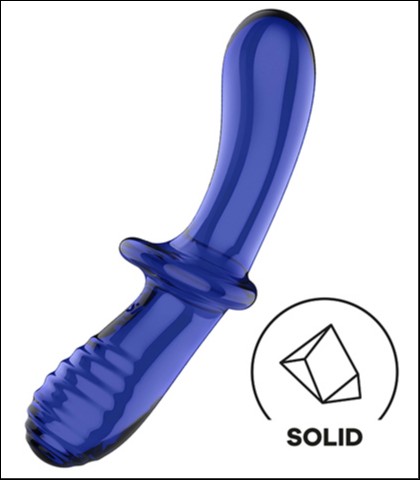 Stakleni dildo + lubrikant