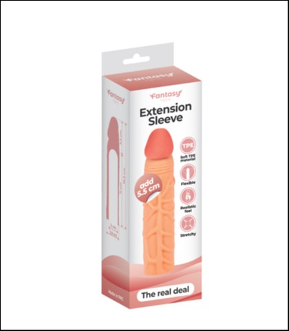 Realistična navlaka za penis 16.5cm + lubrikant