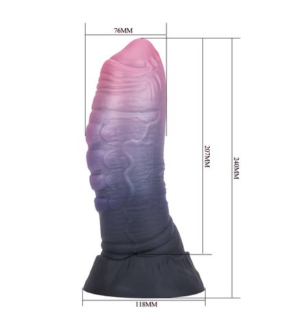 Silikonski dildo - monster dreadful fiend