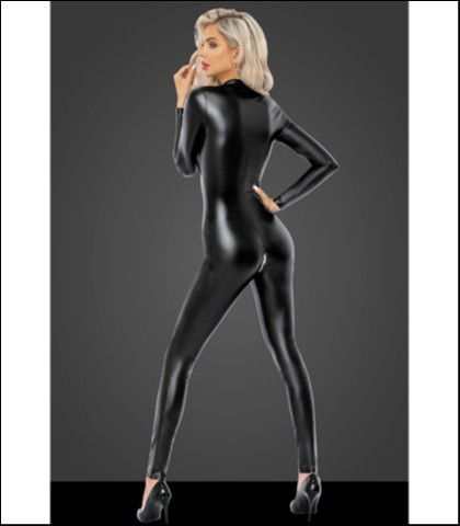 Seksi kombinezon sa rajsferslusom - noir - xl