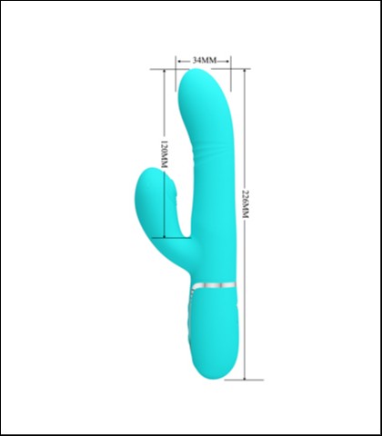 Vibrator za stimulaciju g tacke u tirkiznoj boji